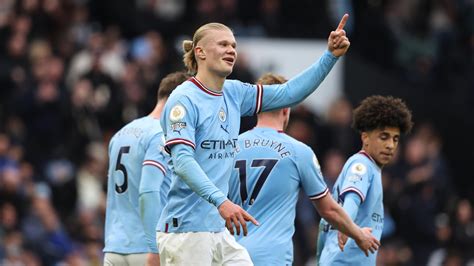 Premier League Erling Haaland Schie T Manchester City Im Alleingang