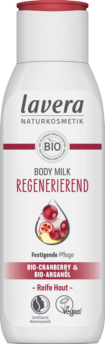 Lavera K Rpermilch Regenerierend Mit Bio Cranberry Bio Argan L