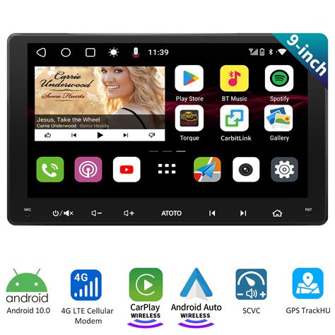 Atoto S Ms Inch Qled Touchscreen Double Din Car Stereo Wireless