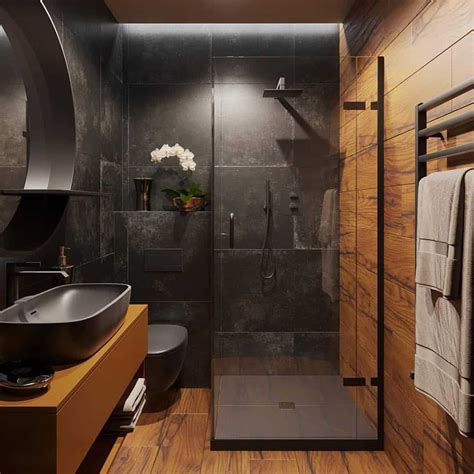 28 Exquisite Black Bathroom Design Ideas