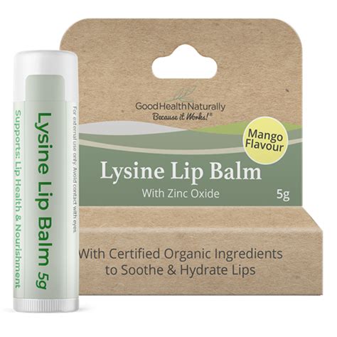 Pure And Natural Supplies Lysine Lip Balm 5g