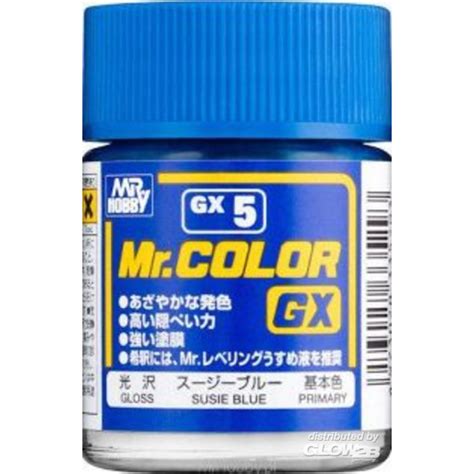 Pintura Mr Hobby Gunze Mr Color Gx 18 Ml Susie Blue 293 Con