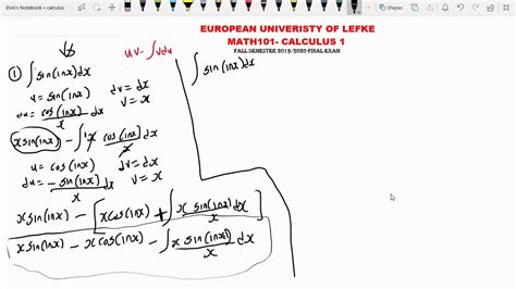 Calculus 1 Math 101 Final Exam Solution Youtube