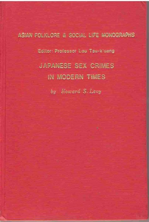 Japanese Sex Crimes In Modern Times Asian Folklore Social Life