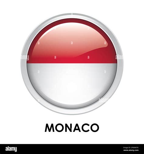 Round Flag Of Monoco Stock Photo Alamy