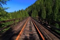 Abandoned Railroad Hike In An Oregon Forest Photorator