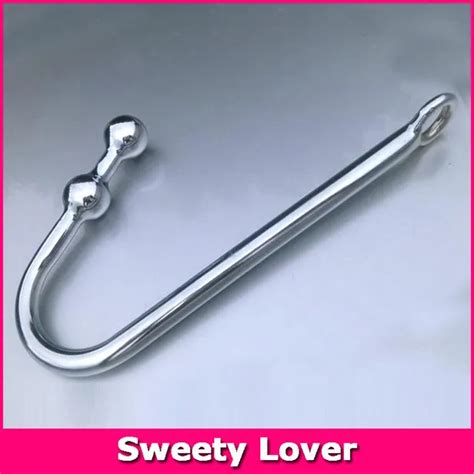 Stainless Steel Double Butt Plug Hook Butt Plug With Balls Unisex Sex Toy For Men Women And