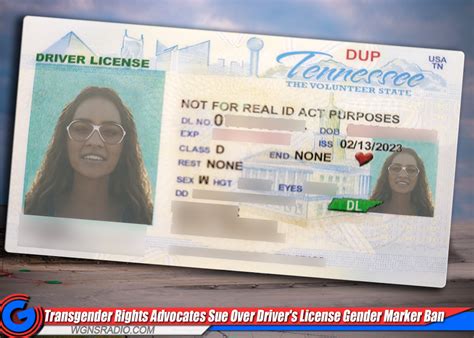 Transgender Rights Advocates Sue Over Drivers License Gender Marker