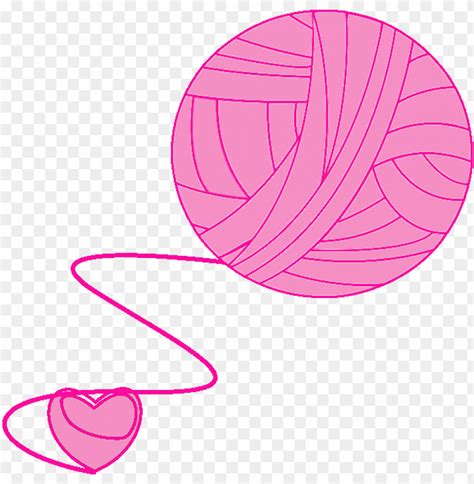 Free Download Hd Png Crochet Clipart Pink Yarn Yarn Crochet Hook Png