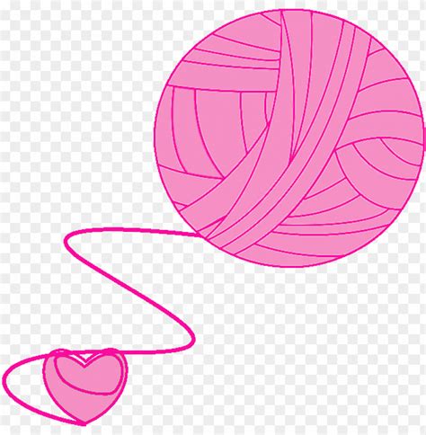 Crochet Clipart Pink Yarn Yarn Crochet Hook Png Transparent With