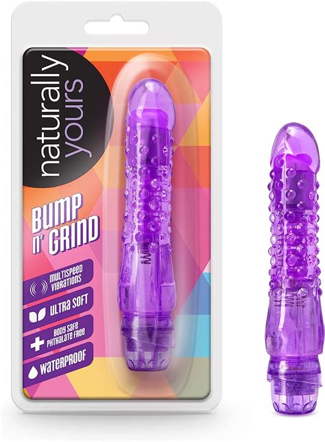 Amazon Blush Sex Toys Bump N Grind Realistic Vibrator Dildo 6 Inch Soft Nubby Tickler