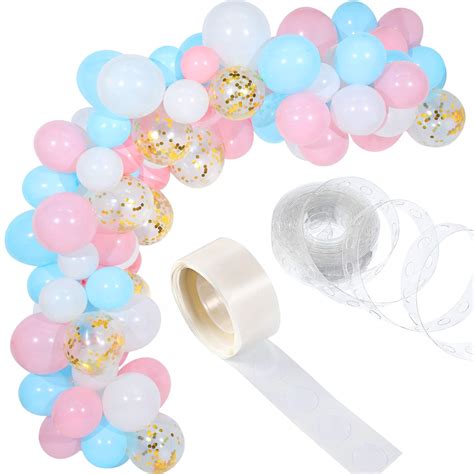 Buy Tatuo Pieces Baby Blue Pink Balloon Arch Kit Gender Reveal