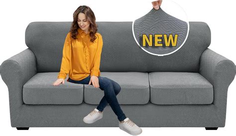 Xineage 2023 Newest 4 Pieces Extra Large Couch Covers For 3