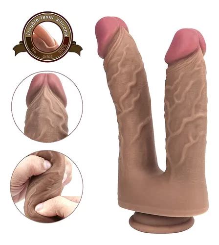 Dildo Realista Doble Vaginal Y Anal Cuotas sin interés