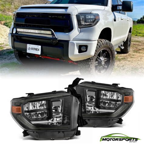 Fit 14 21 Toyota Tundra PRO Series G2 Projector Headlights Pair Black