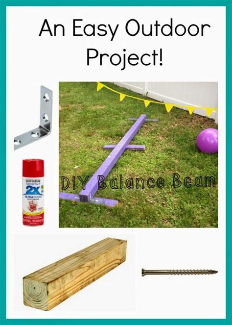 Diy Balance Beam The Chirping Moms Outdoor Girl Diy Outdoor Toys