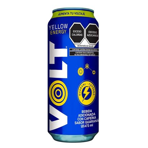 Bebida Volt Yellow Energy sabor guaraná 473 ml Walmart