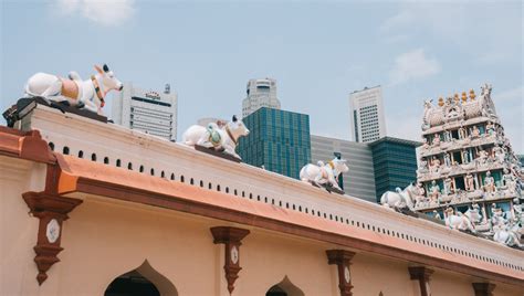 stock photo  city singapore temple