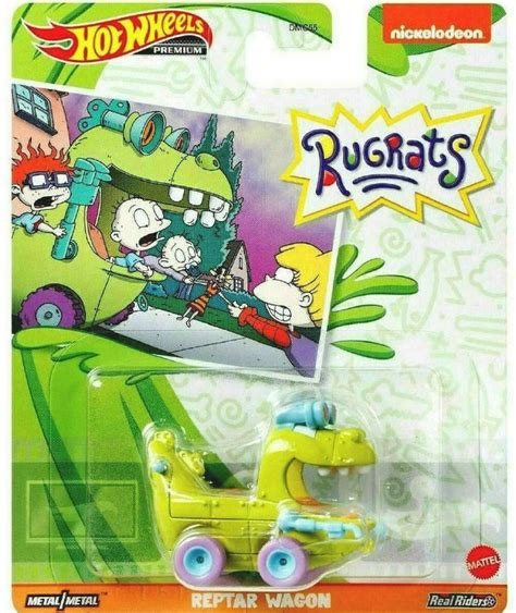 Mattel Hot Wheels Premium Rugrats Reptar Wagon Metal Vehicle Musical Paradise Cd Dvd