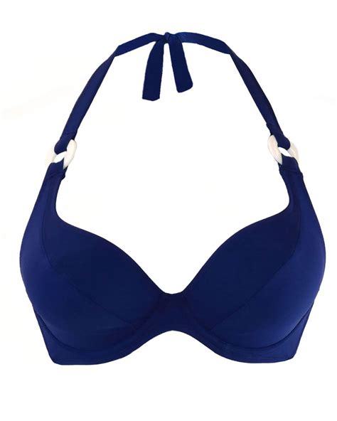 Plain Sailing Halterneck Bikini Top Ink TKD Lingerie