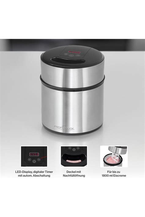 ProfiCook PC-ICM 1140 Evde 20 Dakikada 1800 ml'ye Kadar Dondurma ...