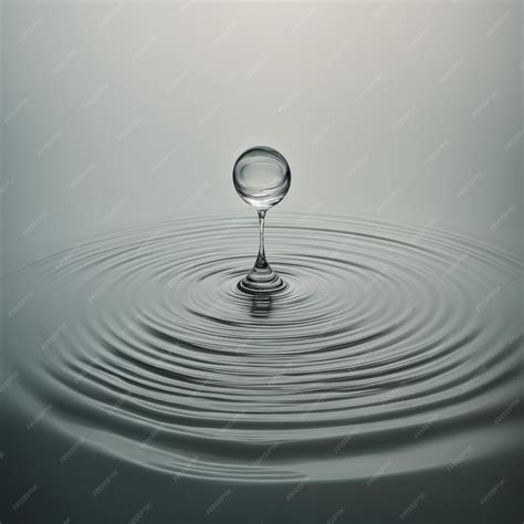 Premium Photo | Water drop falling in water water drop falling in water