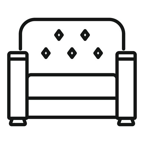 Sofa relax icon outline vector. Interior furniture 20661300 Vector Art at Vecteezy