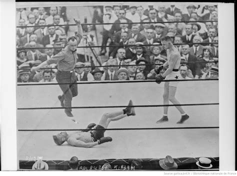 [june 2nd 1923] French Boxer Eugène Criqui Knocked Out Johnny Kilbane