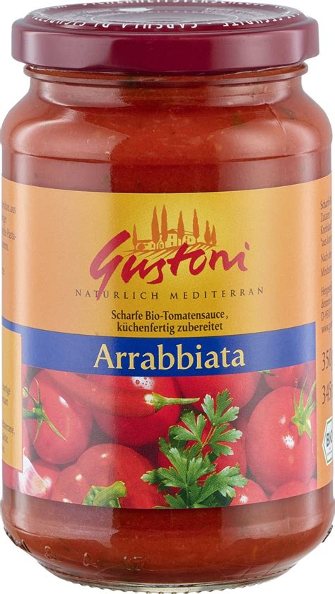 Gustoni Arrabbiata Scharfe Tomatensauce 350g Online Kaufen