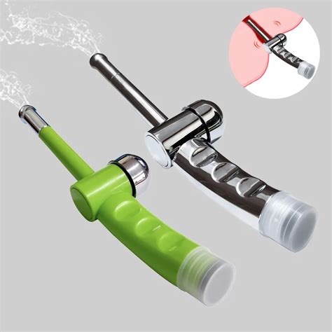 Hole Nozzle Anal Vaginal Irrigator Anal Plug Hand Shower Spray Gun Head Clean Anus Vagina