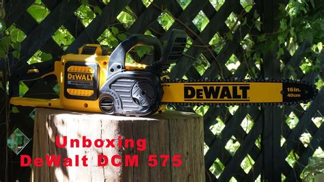 DeWalt DCM575 bürstenlose Flexvolt Kettensäge 54V (Unboxing) - YouTube