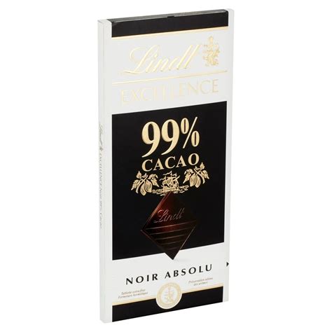 Lindt Excellence 99% Cacao Noir Absolu 50 g | Carrefour Site