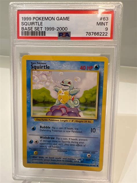 Pokémon 1 Graded card PSA 9 Catawiki