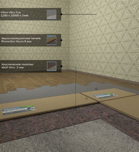 Звукоизоляция пола. Раздел: Наши работы