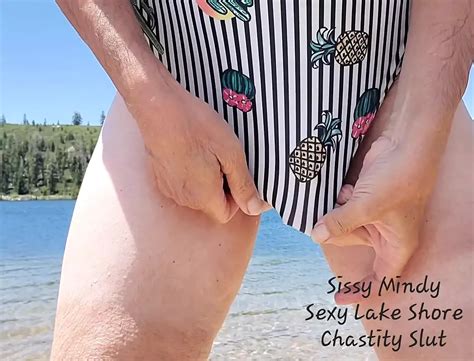 Sissymindy Lakeside Swimsuit Chastity Cage Dance American Shemale Ladyboy Porn XHamster