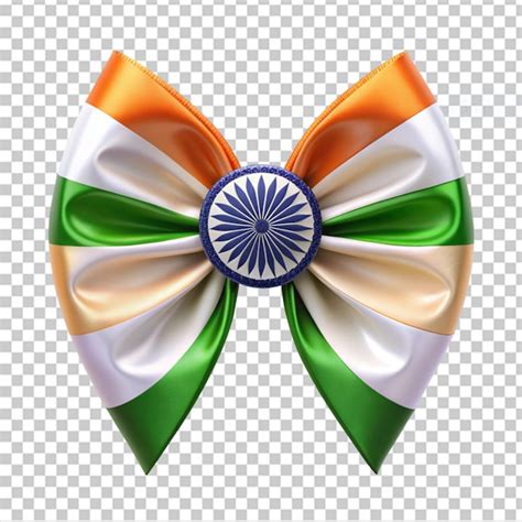 Premium Psd Indian Flag Bow On Transparent Background