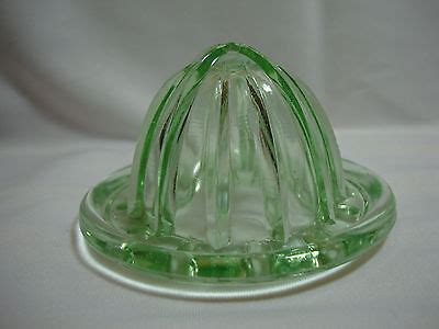 Green Depression Glass Juicer Marked Patented Antique Price Guide