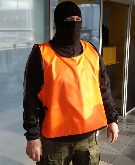 Жилет сигнальный оранжевый с фастексами - купить в магазине Старший ...