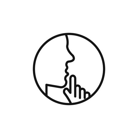 silence logo vector art icons  graphics