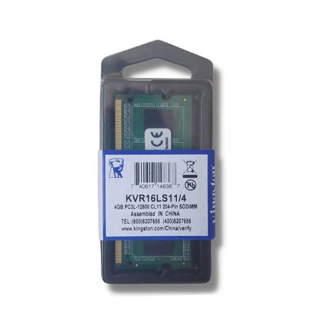 Mem Ria Ram Valueram Color Verde Gb Kingston Kvr Ls Em Promo O