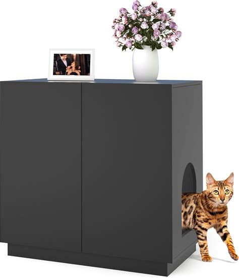 Litter Box Enclosure Large Litter Box Furniture Modern Cat Litter Box