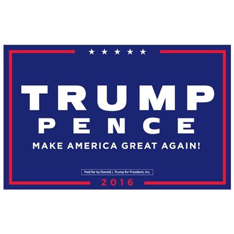 trump-pence campaign poster - Periodic Presidents