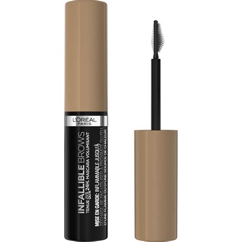 L Oreal Paris Brow Mascara Blonde Volumizing Fl Oz Walmart