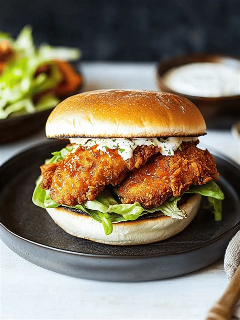 Baked Nashville Hot Honey Chicken Sandwich - A Deliciously Crispy Treat