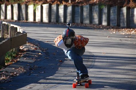 Downhill skateboarding. : pics