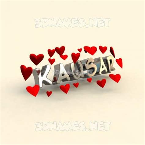 kausar 3D Name Wallpaper