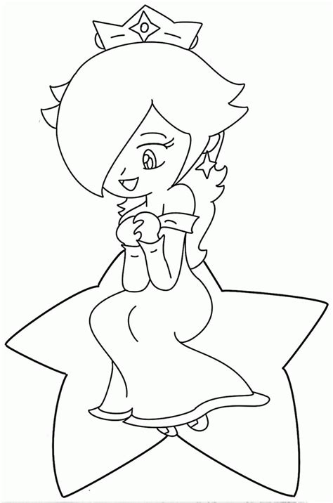 Coloring Pages To Print Of Rosalina From Mario Coloring Home