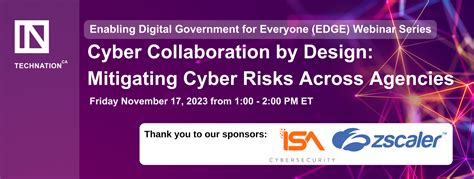 Edge Webinar Cyber Collaboration By Design Mitigating Cyber Risks