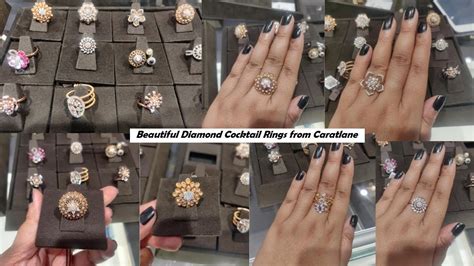 Caratlane Cocktail Diamond Ring Collection Beautiful Ring Design