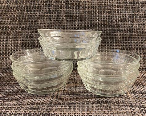 8 Vintage Libbey Duratuff Glass Bowls. Never Used Nice Set for Snacks ...